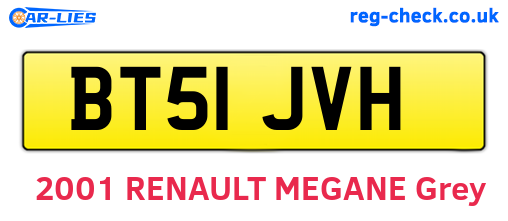 BT51JVH are the vehicle registration plates.