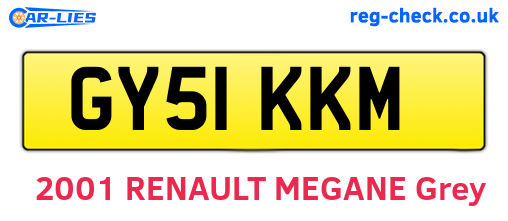 GY51KKM are the vehicle registration plates.