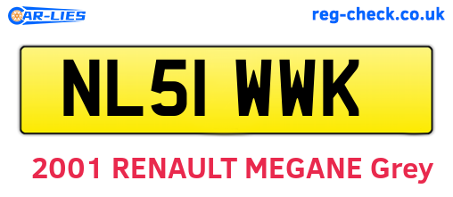 NL51WWK are the vehicle registration plates.