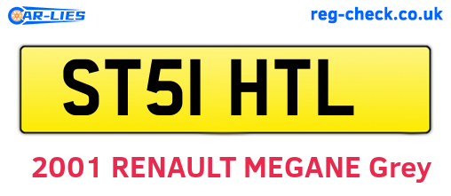 ST51HTL are the vehicle registration plates.