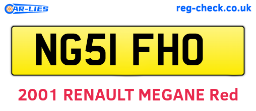 NG51FHO are the vehicle registration plates.