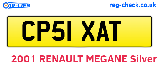 CP51XAT are the vehicle registration plates.