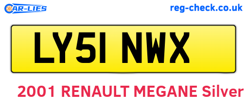 LY51NWX are the vehicle registration plates.