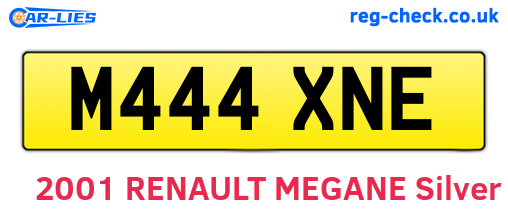 M444XNE are the vehicle registration plates.