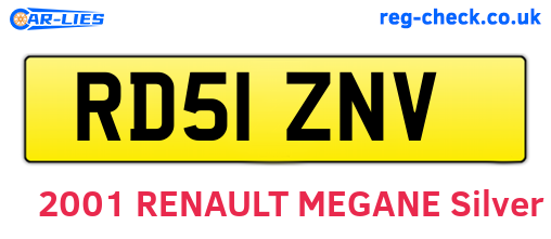 RD51ZNV are the vehicle registration plates.