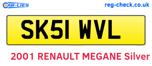 SK51WVL are the vehicle registration plates.