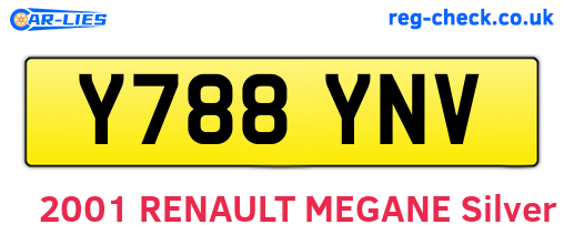 Y788YNV are the vehicle registration plates.