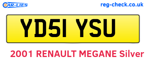 YD51YSU are the vehicle registration plates.