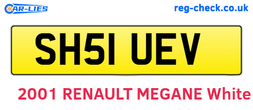 SH51UEV are the vehicle registration plates.
