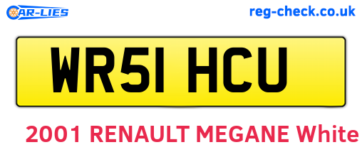 WR51HCU are the vehicle registration plates.