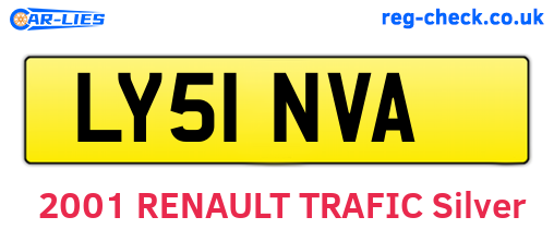 LY51NVA are the vehicle registration plates.
