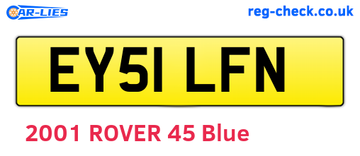 EY51LFN are the vehicle registration plates.