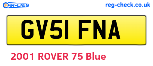 GV51FNA are the vehicle registration plates.