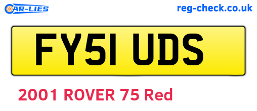 FY51UDS are the vehicle registration plates.