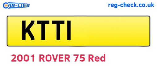 KTT1 are the vehicle registration plates.