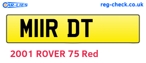 M11RDT are the vehicle registration plates.