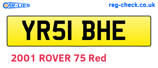 YR51BHE are the vehicle registration plates.