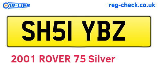 SH51YBZ are the vehicle registration plates.