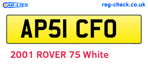 AP51CFO are the vehicle registration plates.