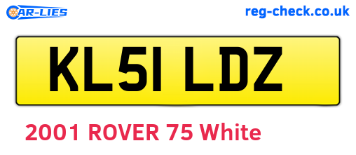 KL51LDZ are the vehicle registration plates.