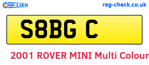 S8BGC are the vehicle registration plates.