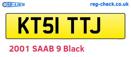 KT51TTJ are the vehicle registration plates.