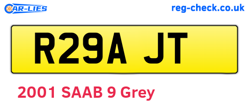 R29AJT are the vehicle registration plates.
