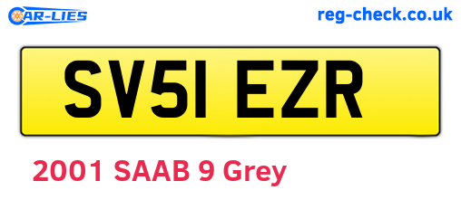 SV51EZR are the vehicle registration plates.