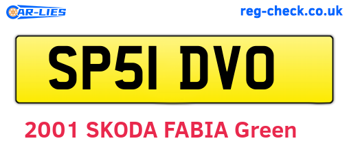 SP51DVO are the vehicle registration plates.