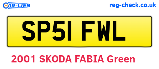 SP51FWL are the vehicle registration plates.