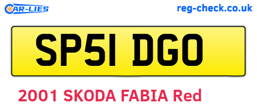 SP51DGO are the vehicle registration plates.