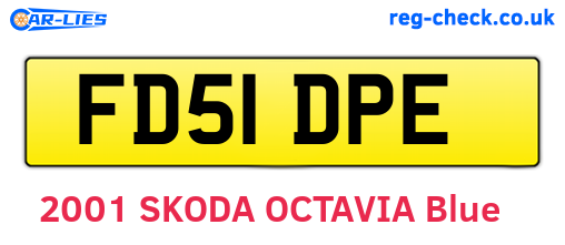 FD51DPE are the vehicle registration plates.