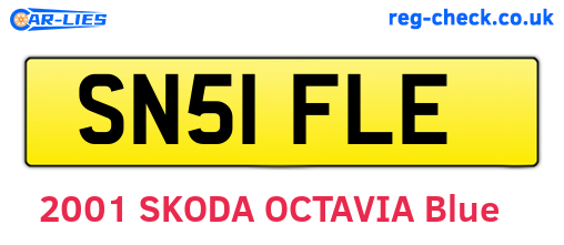 SN51FLE are the vehicle registration plates.