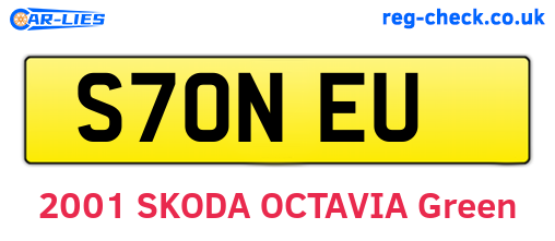 S70NEU are the vehicle registration plates.