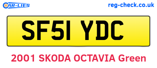 SF51YDC are the vehicle registration plates.