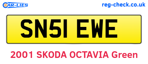 SN51EWE are the vehicle registration plates.