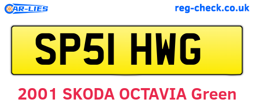 SP51HWG are the vehicle registration plates.