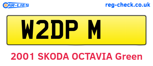 W2DPM are the vehicle registration plates.