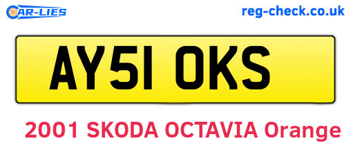 AY51OKS are the vehicle registration plates.