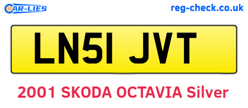 LN51JVT are the vehicle registration plates.