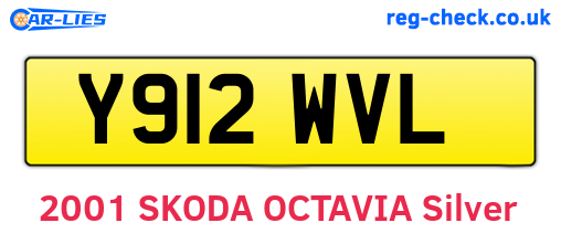Y912WVL are the vehicle registration plates.