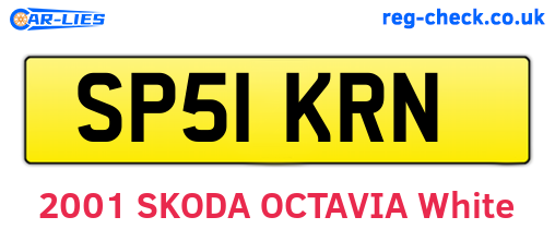SP51KRN are the vehicle registration plates.