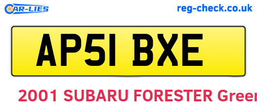 AP51BXE are the vehicle registration plates.