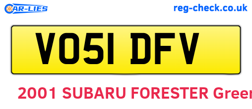 VO51DFV are the vehicle registration plates.