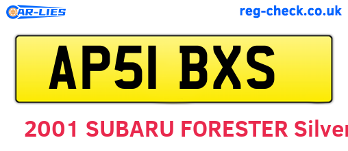 AP51BXS are the vehicle registration plates.
