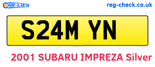 S24MYN are the vehicle registration plates.