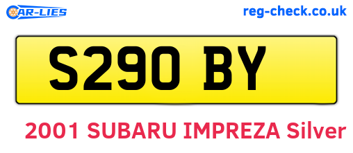 S29OBY are the vehicle registration plates.