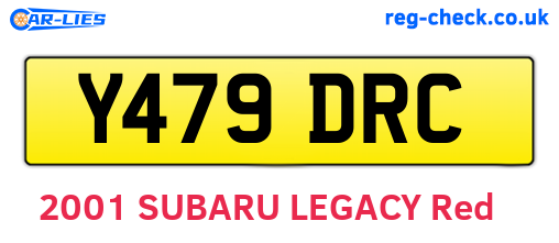 Y479DRC are the vehicle registration plates.