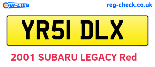YR51DLX are the vehicle registration plates.