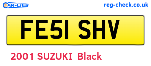 FE51SHV are the vehicle registration plates.